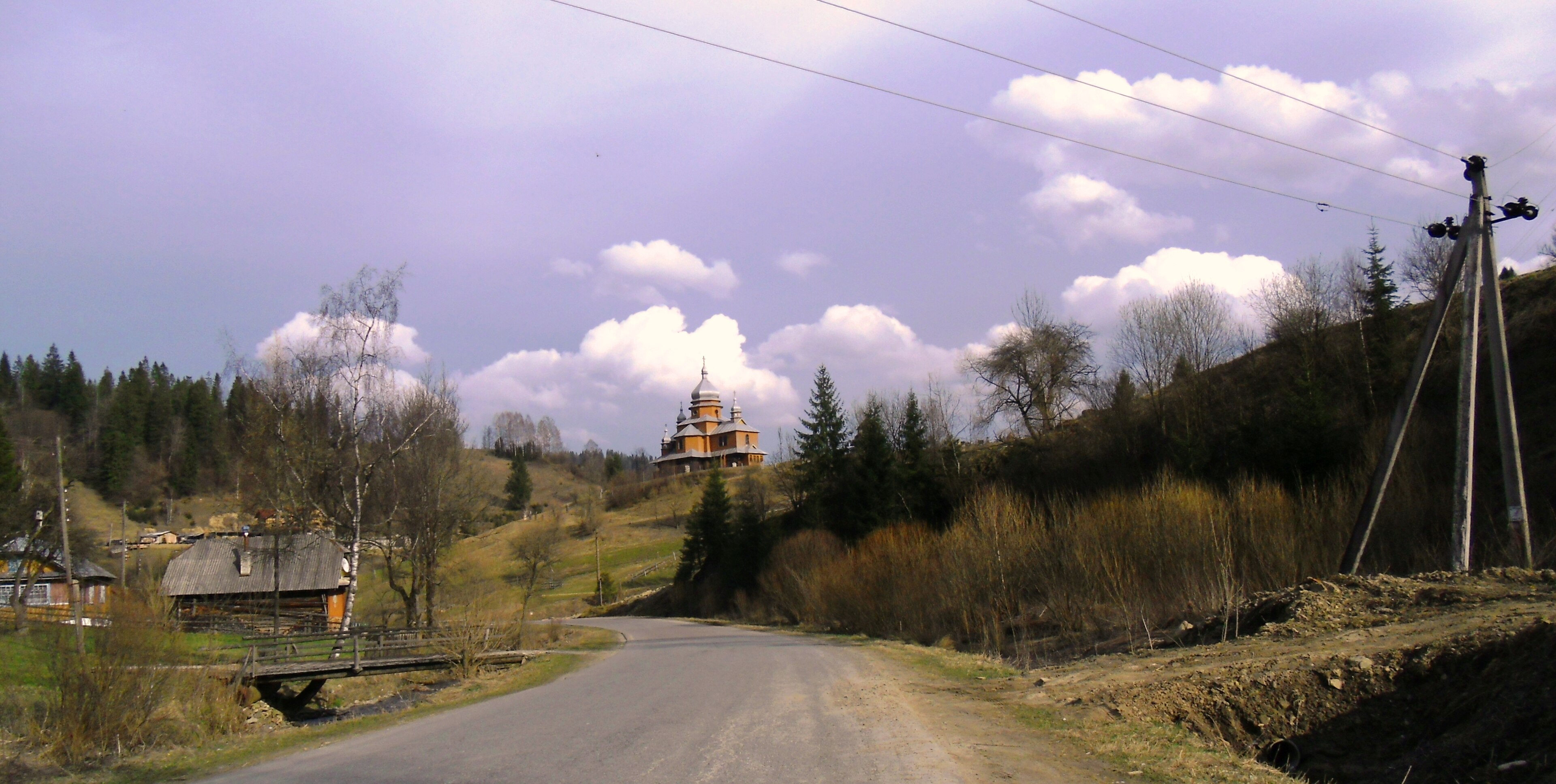 Oriavchyk, mountain village in Ukraine