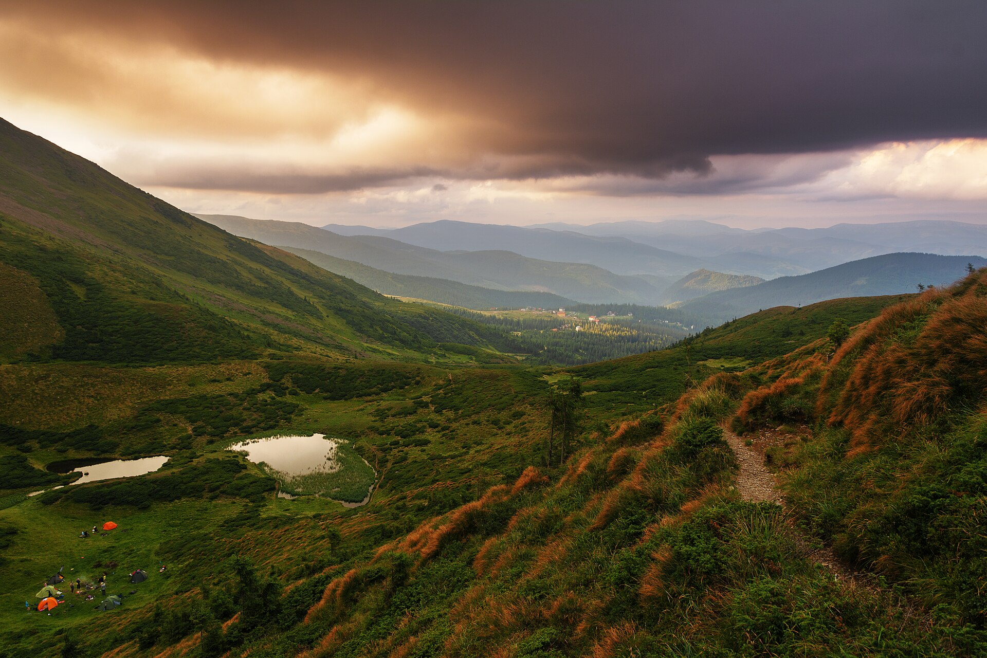 Drahobrat, mountain village in Ukraine