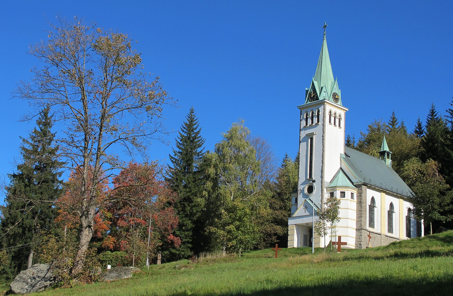 Bedřichov — Alpine village in Czechia