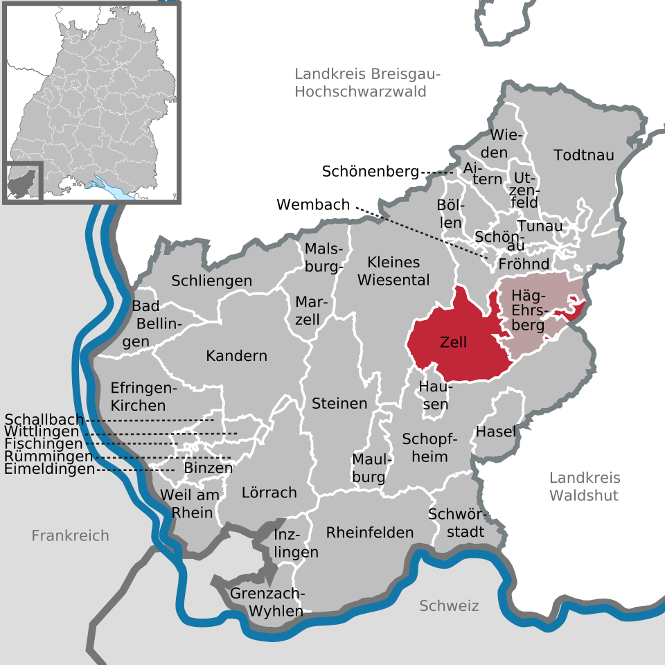 Zell im Wiesental — Alpine village in Germany