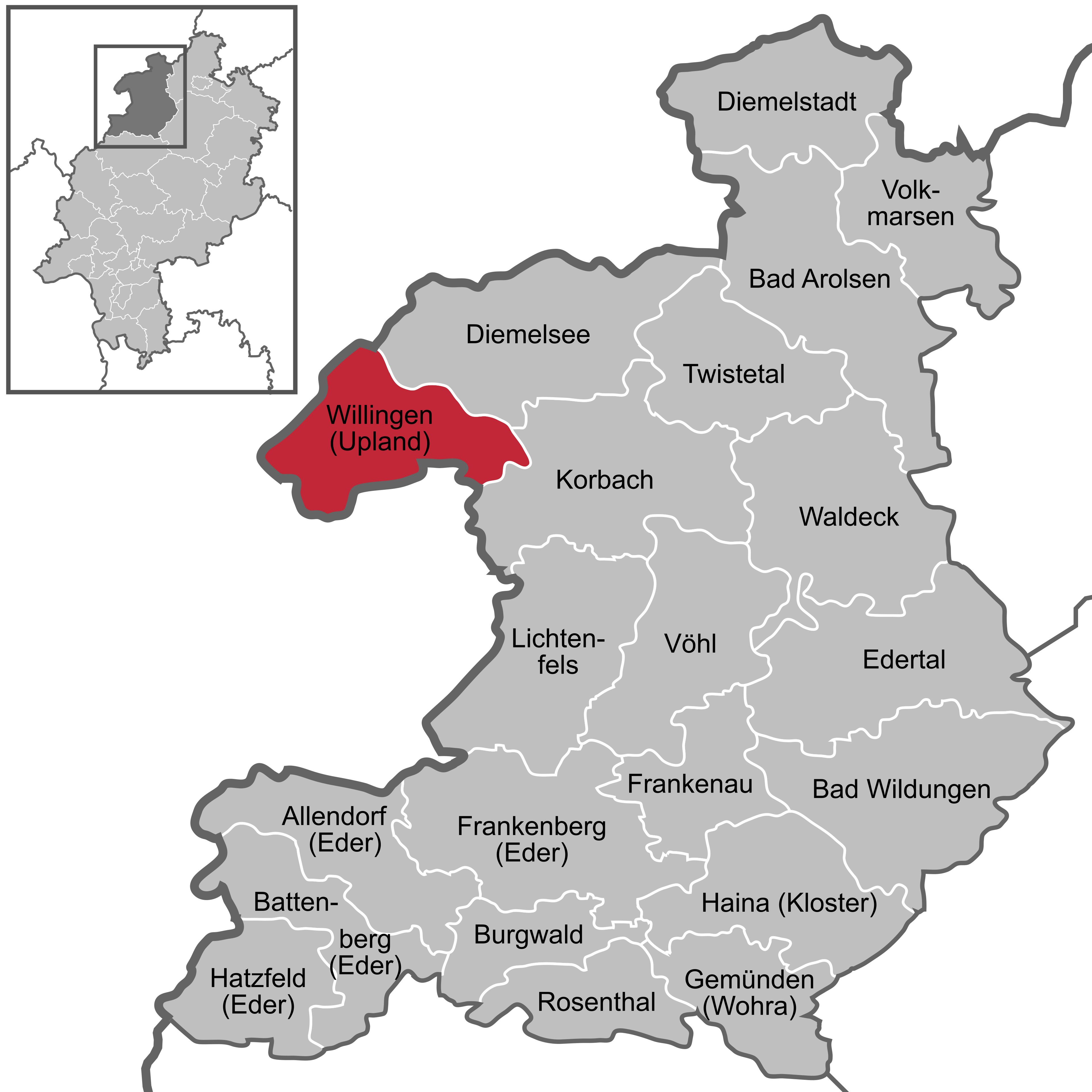 Willingen, mountain village in Germany