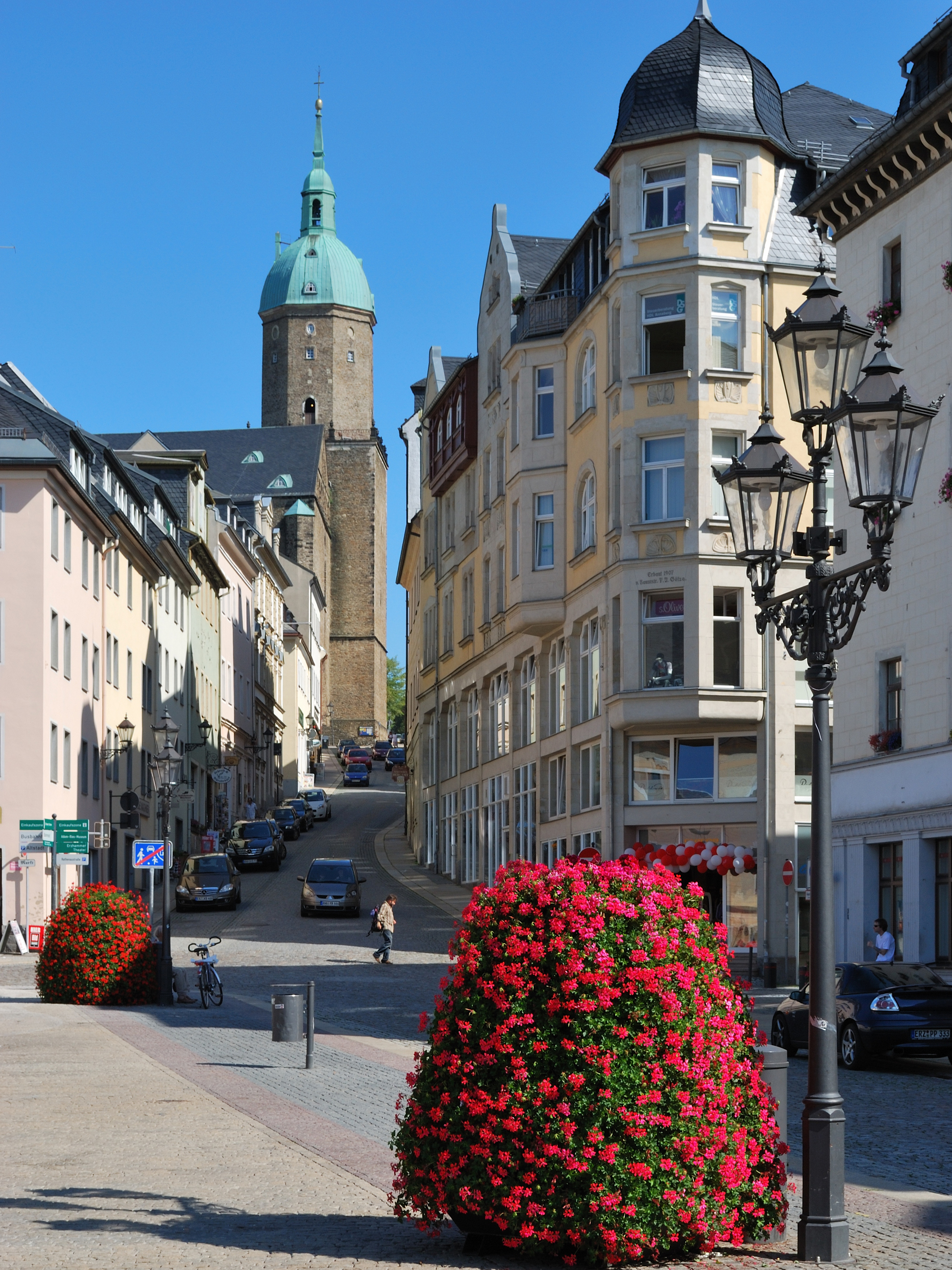 Annaberg-Buchholz, mountain village in Germany