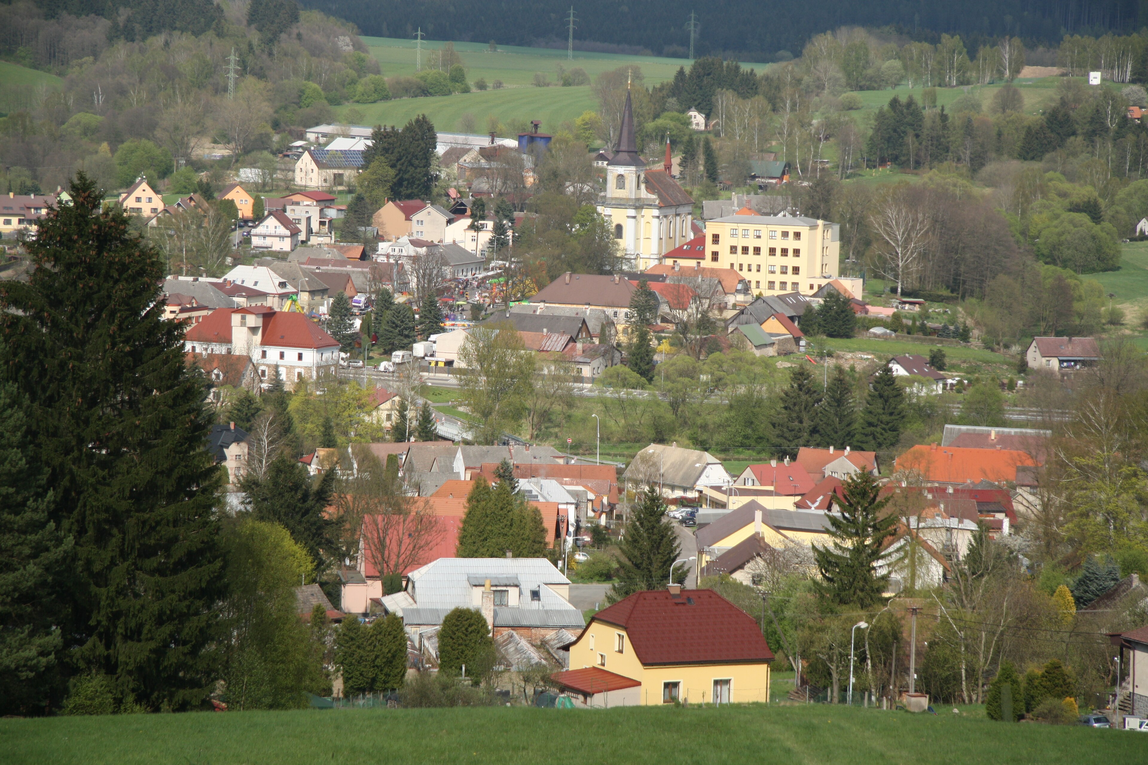 Trhová Kamenice — Alpine village in Czechia