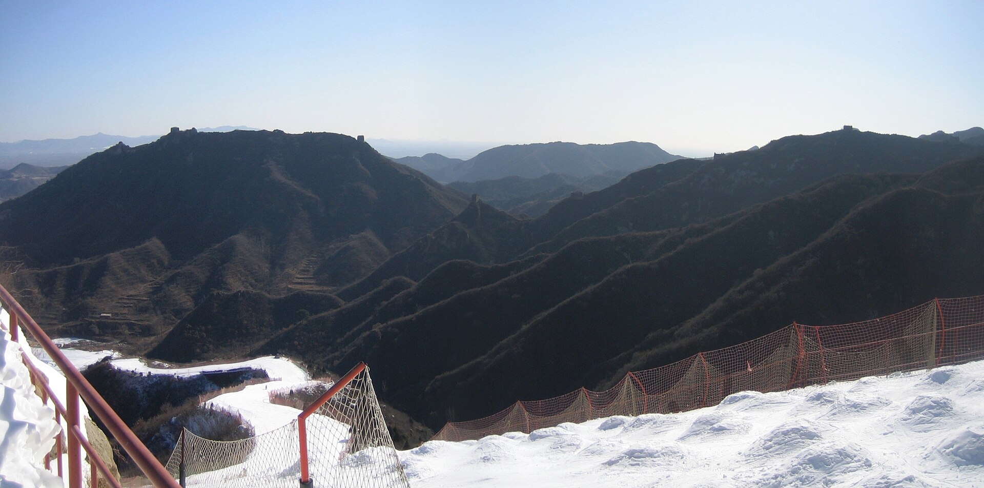 Beijing Huaibei International Ski Resort, mountain village in China