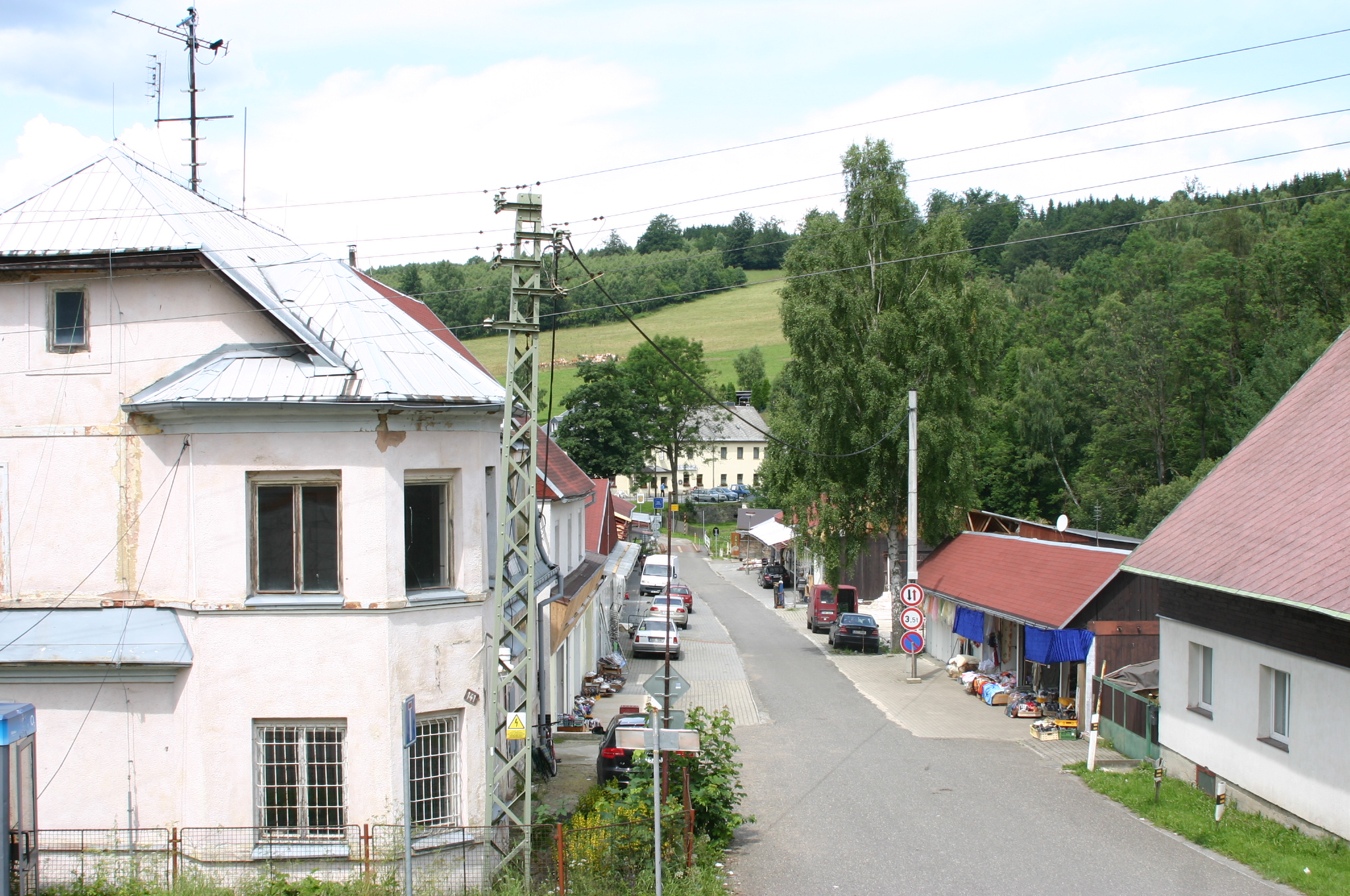 Český Jiřetín, mountain village in Czechia