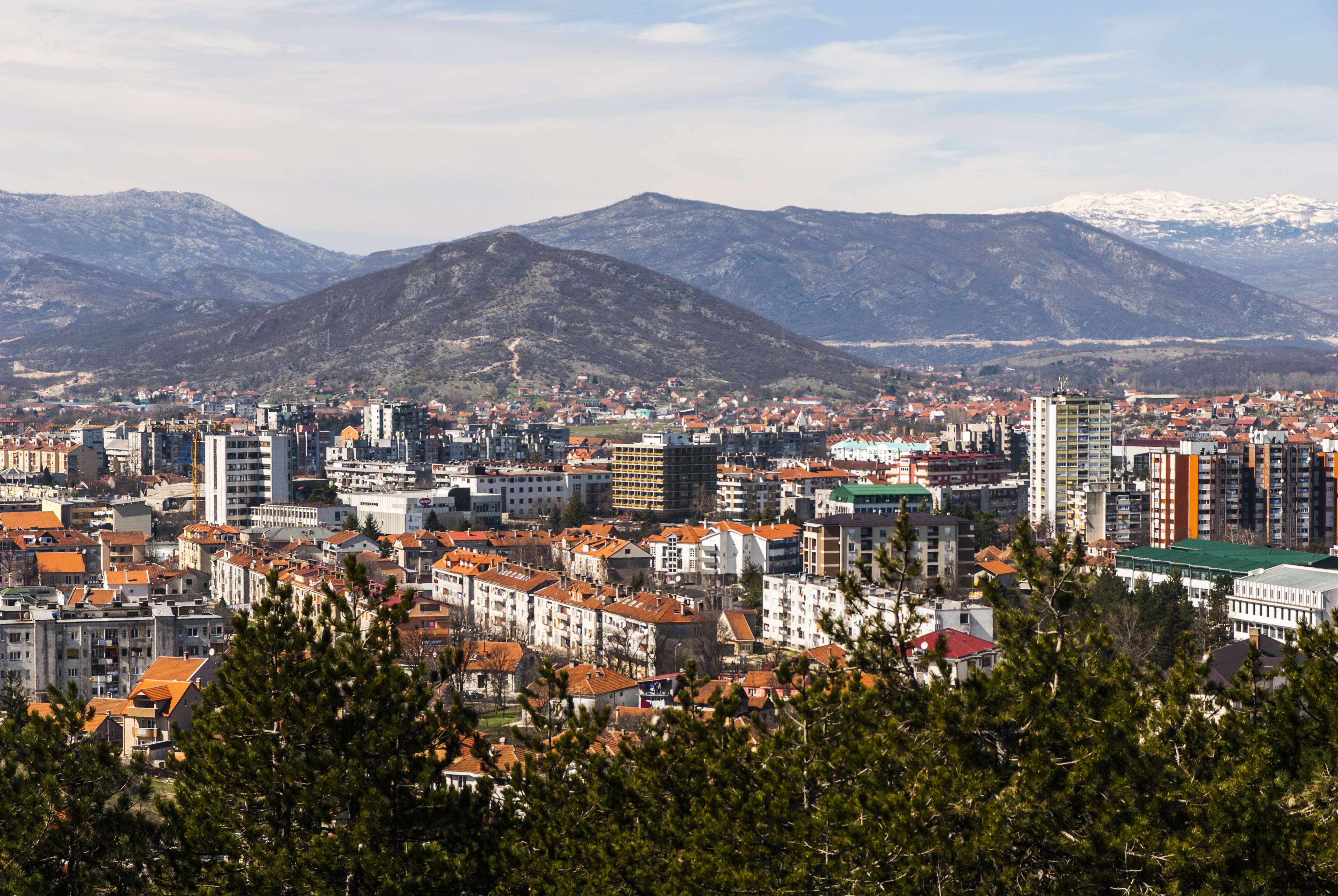 Nikšić, mountain village in Montenegro