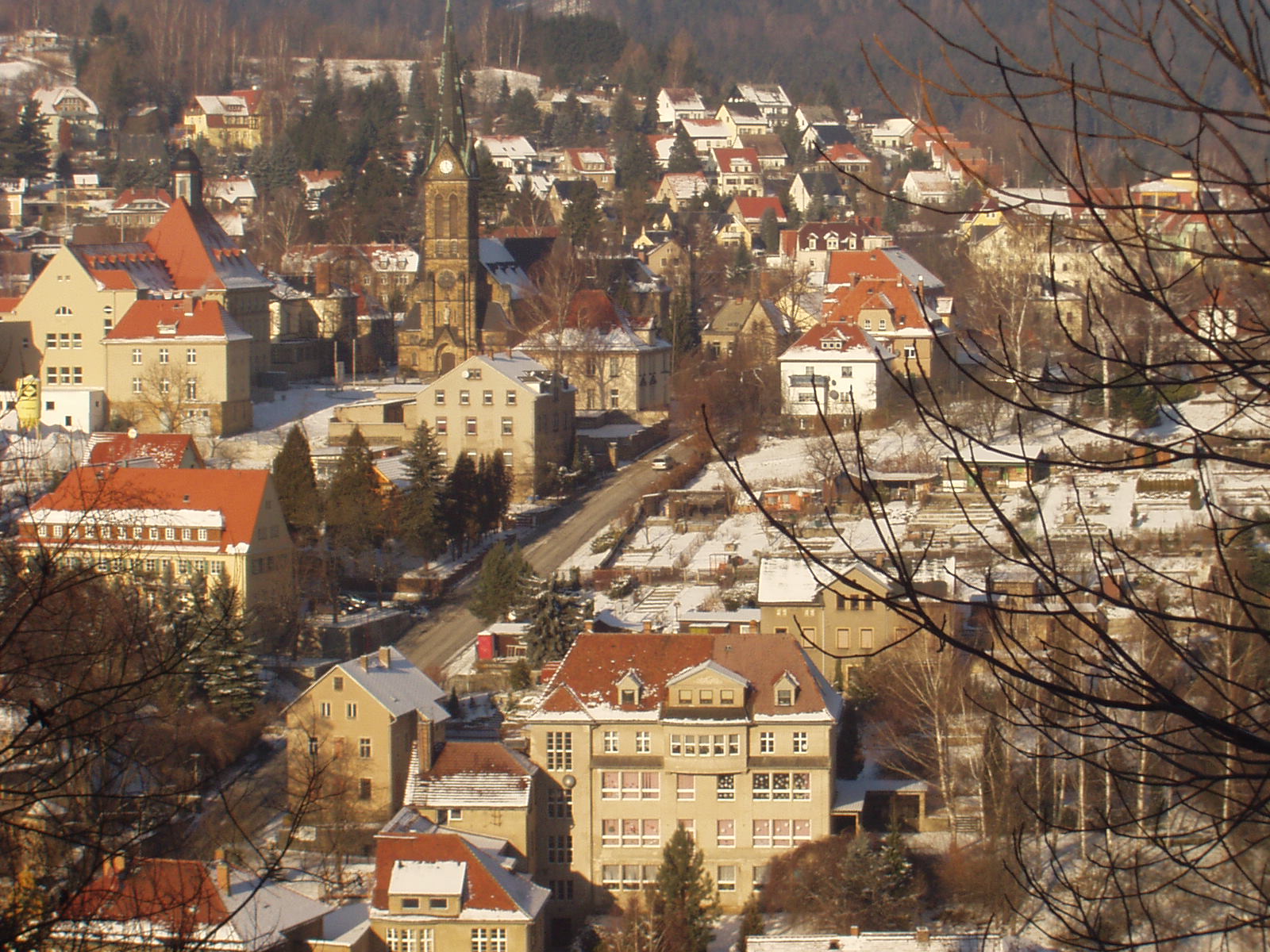 Sebnitz, mountain village in Germany