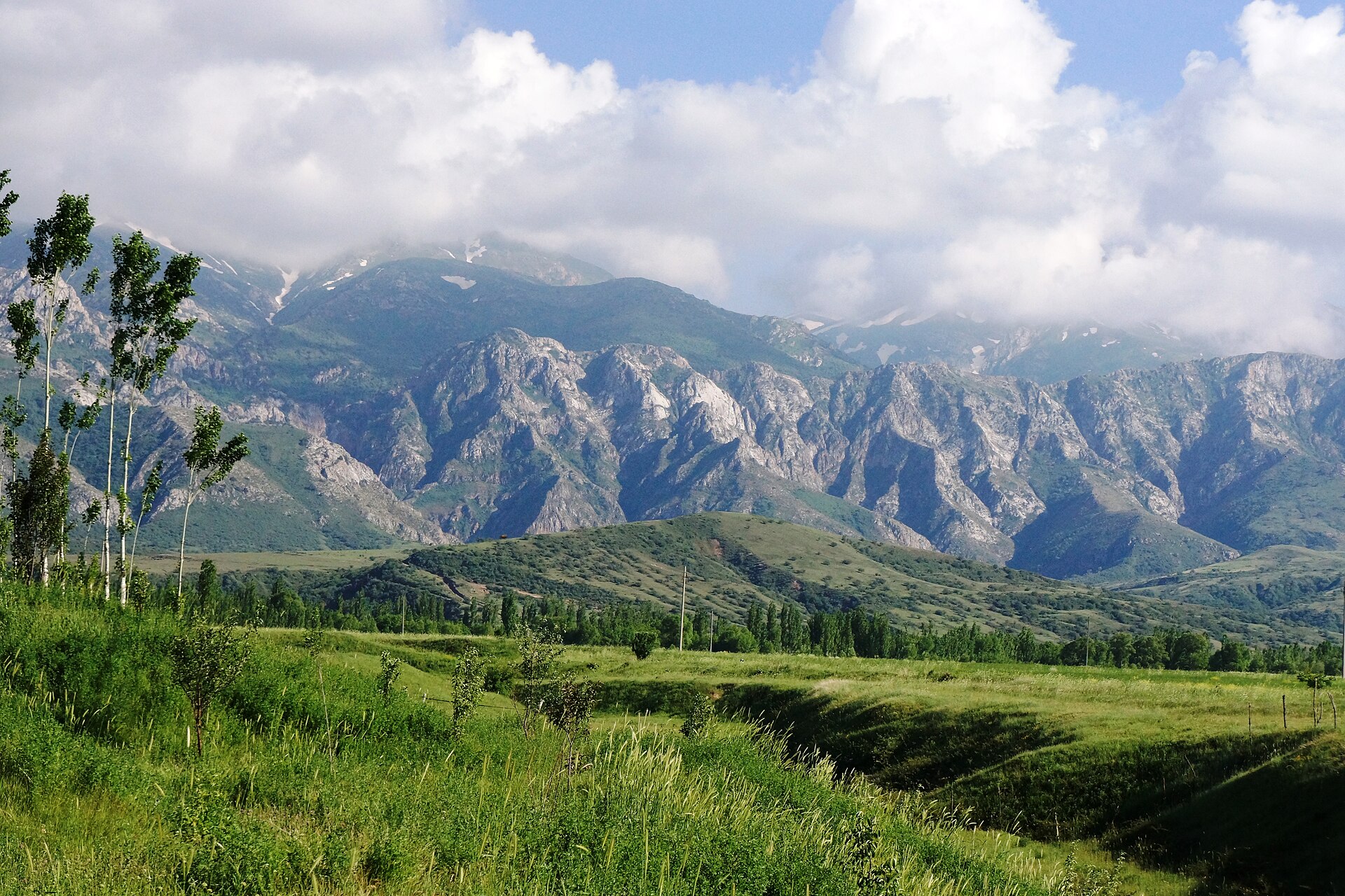 Tau Samaly, mountain village in Kazakhstan