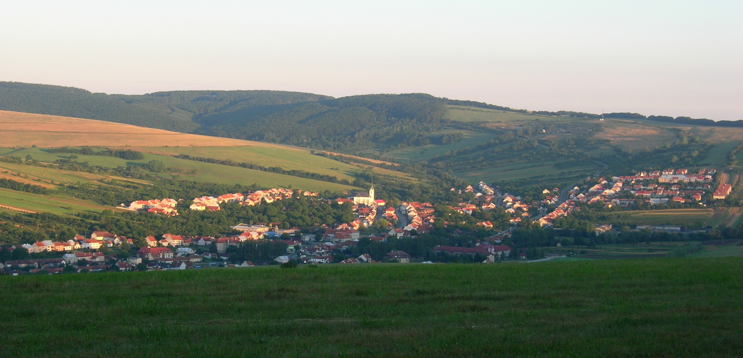 Strání — Alpine village in Czechia