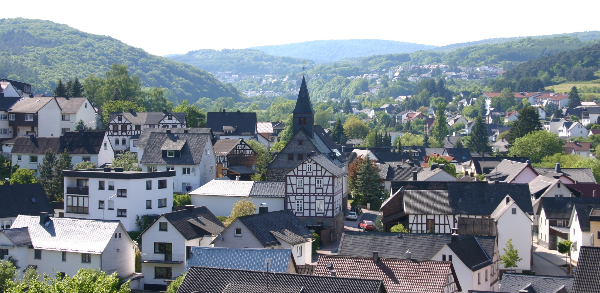 Hartenrod, mountain village in Germany
