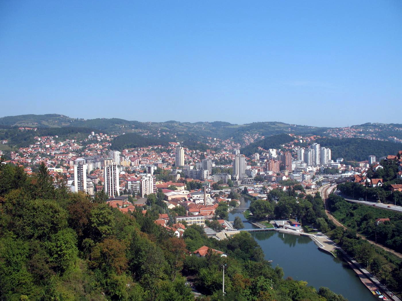 Uzice, mountain village in Serbia