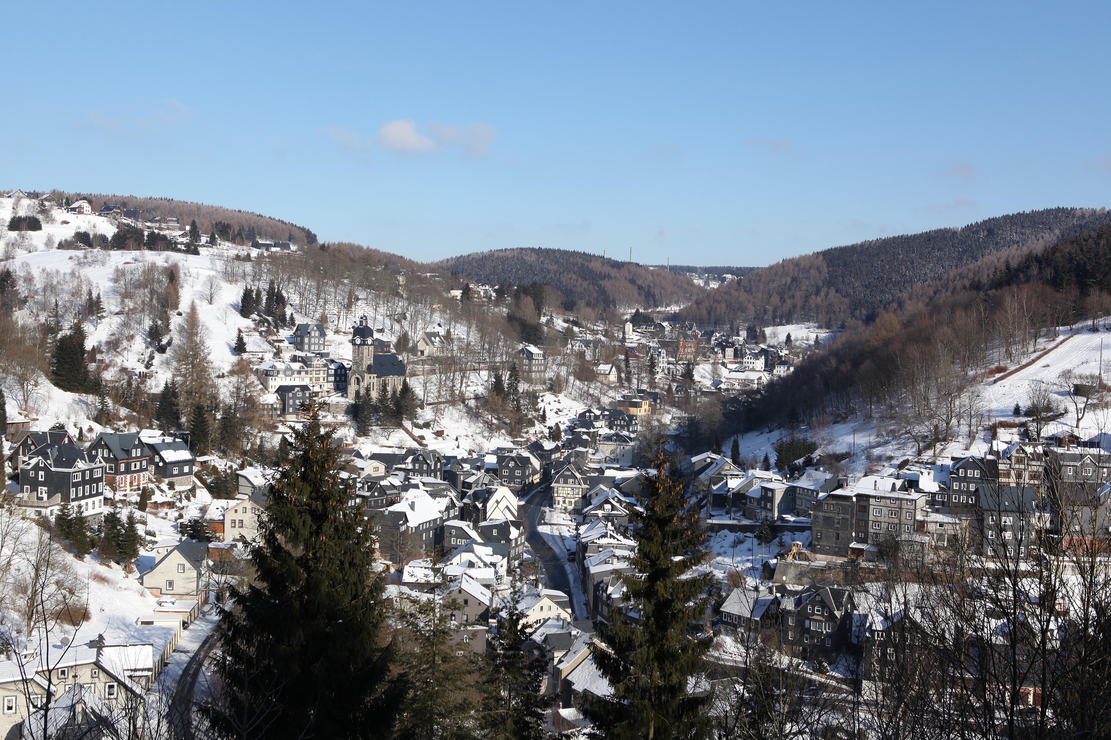 Lauscha, mountain village in Germany