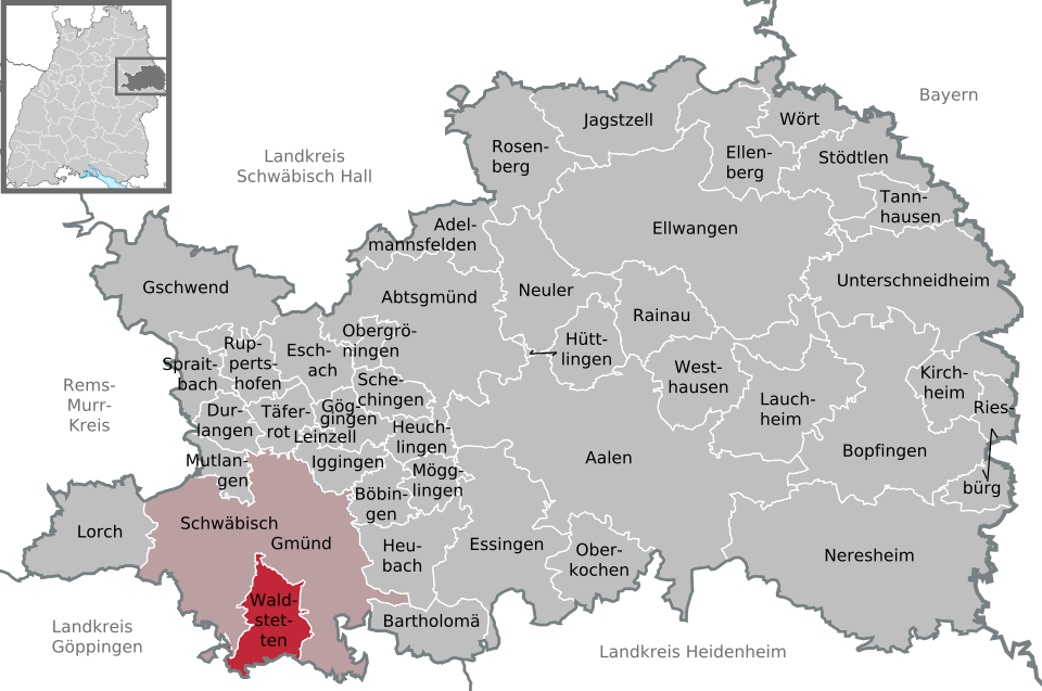 Waldstetten, mountain village in Germany