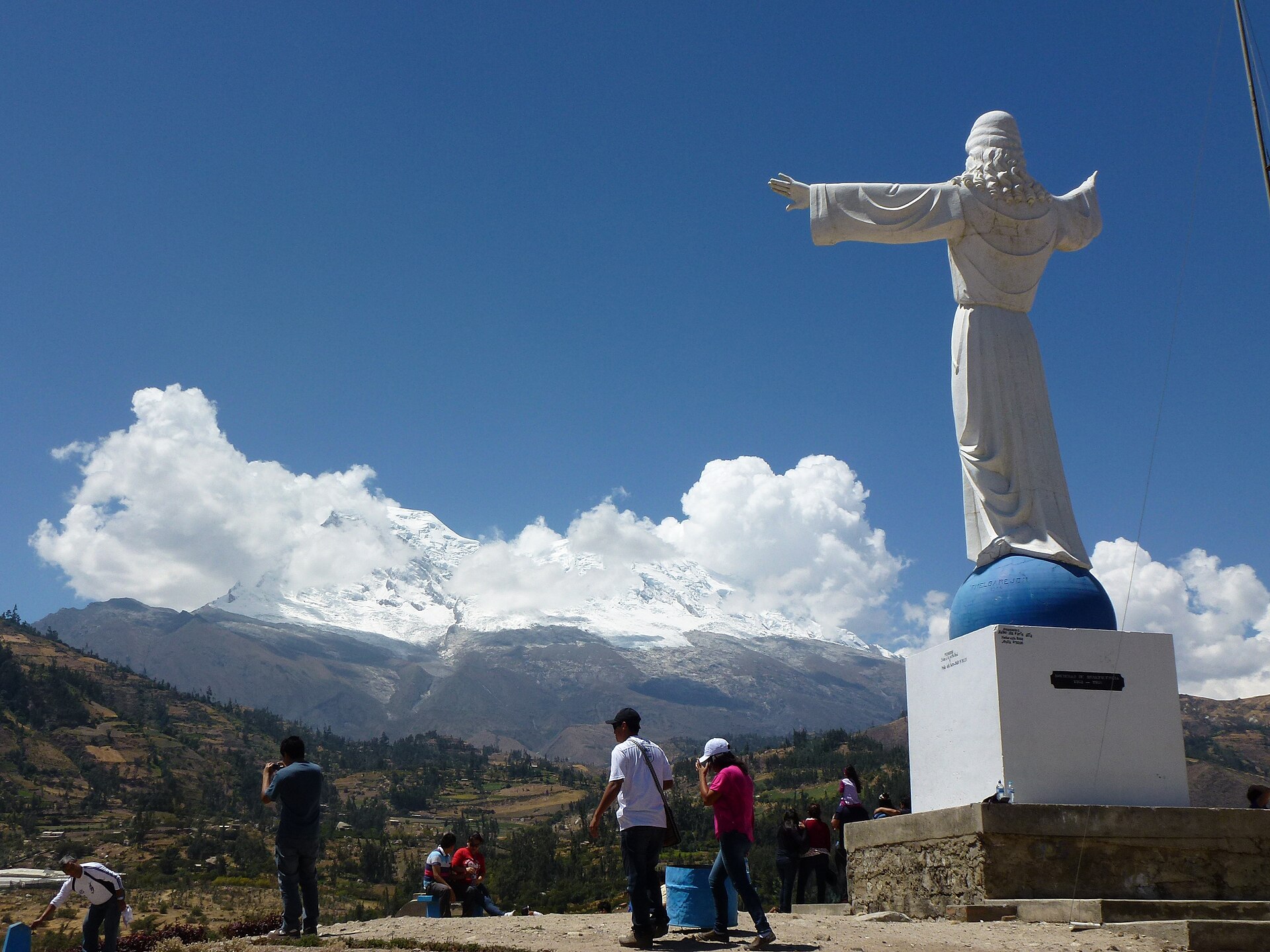 Yungay, mountain village in Peru