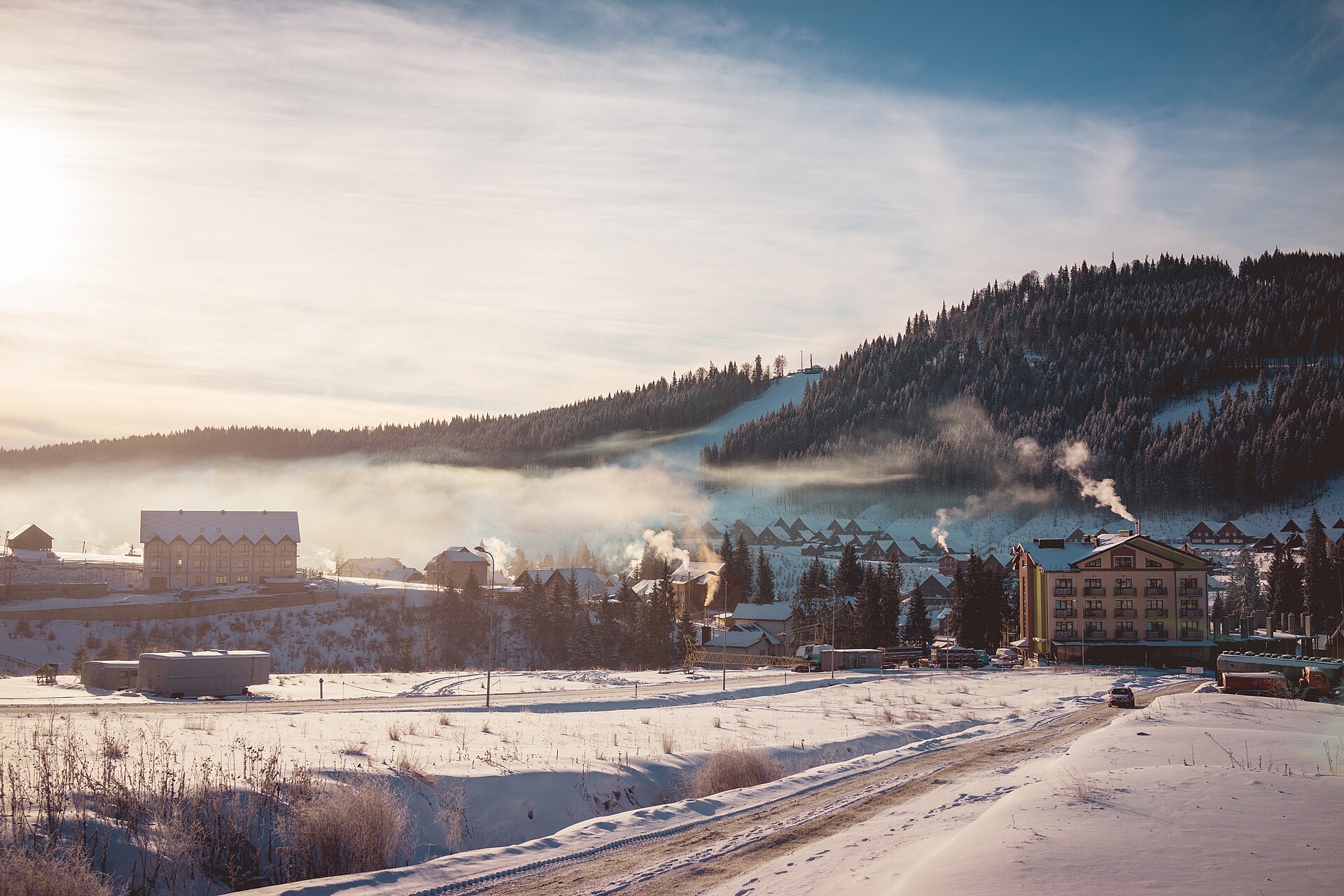 Bukowina, mountain village in Ukraine