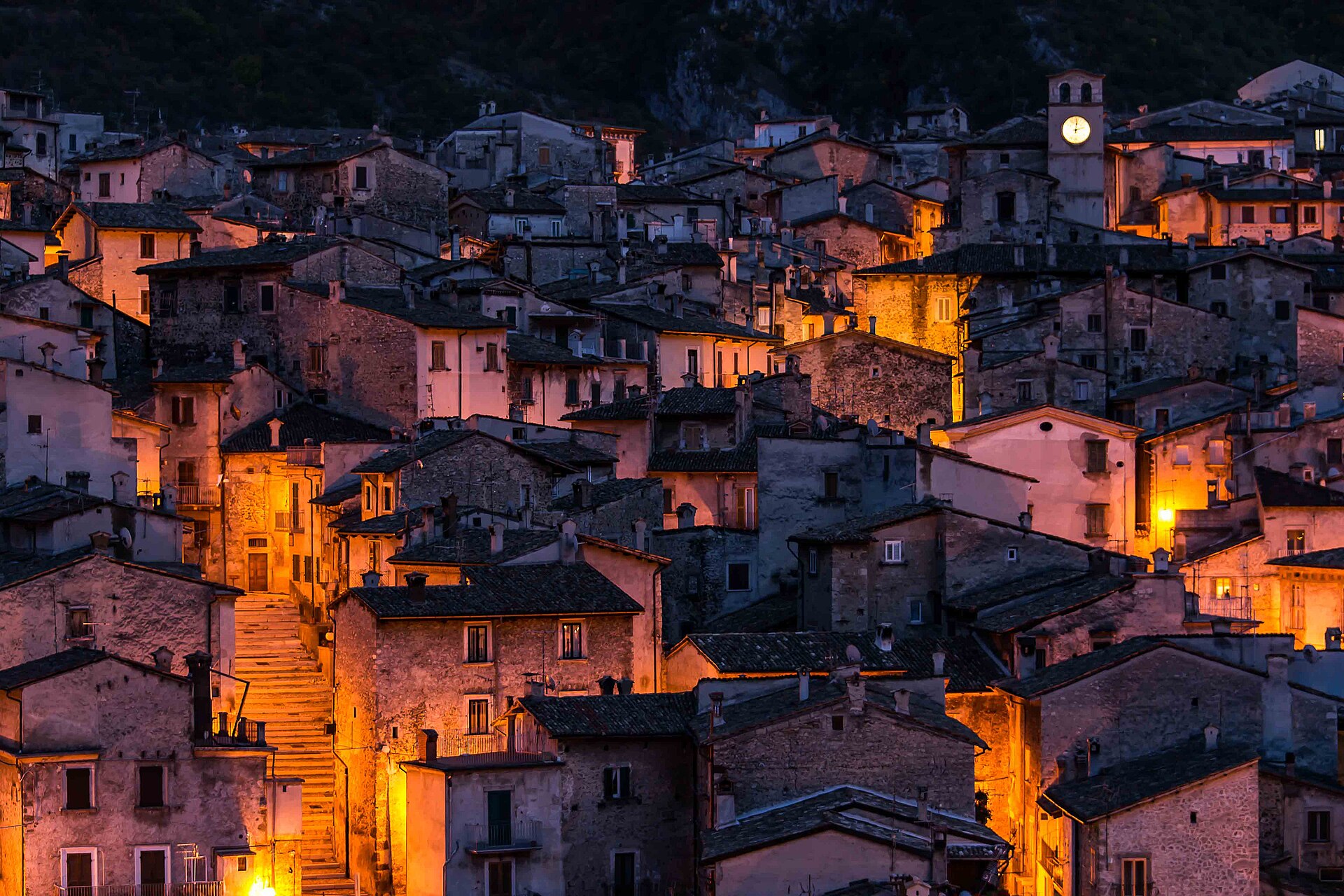 Scanno, mountain village in Italy