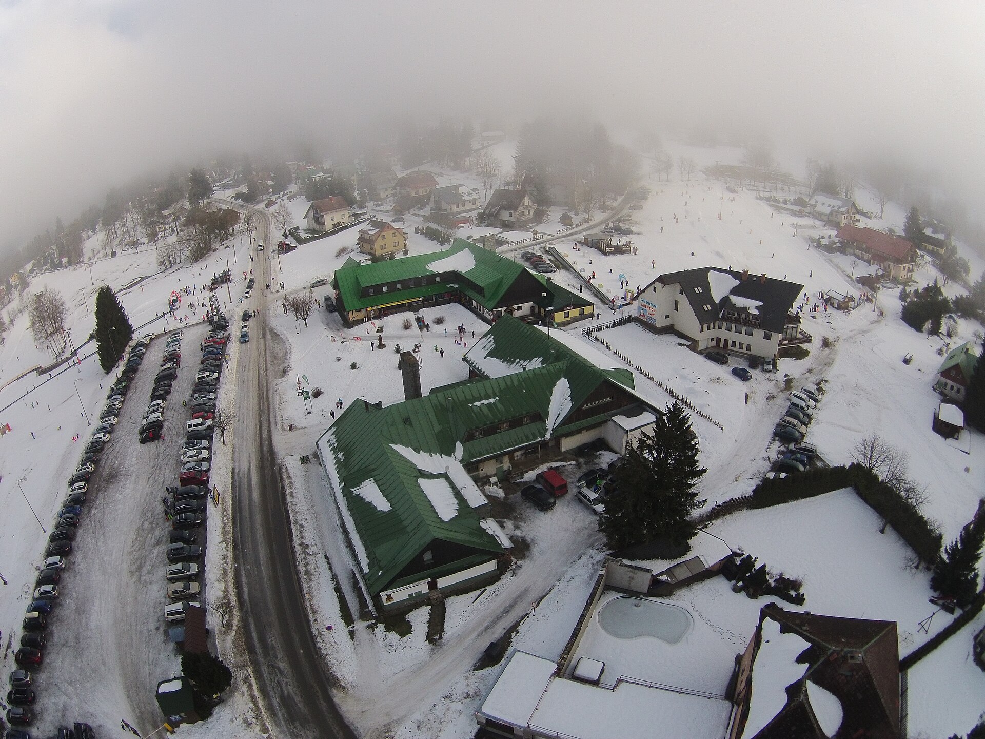 Skiareál Benecko — Alpine village in Czechia