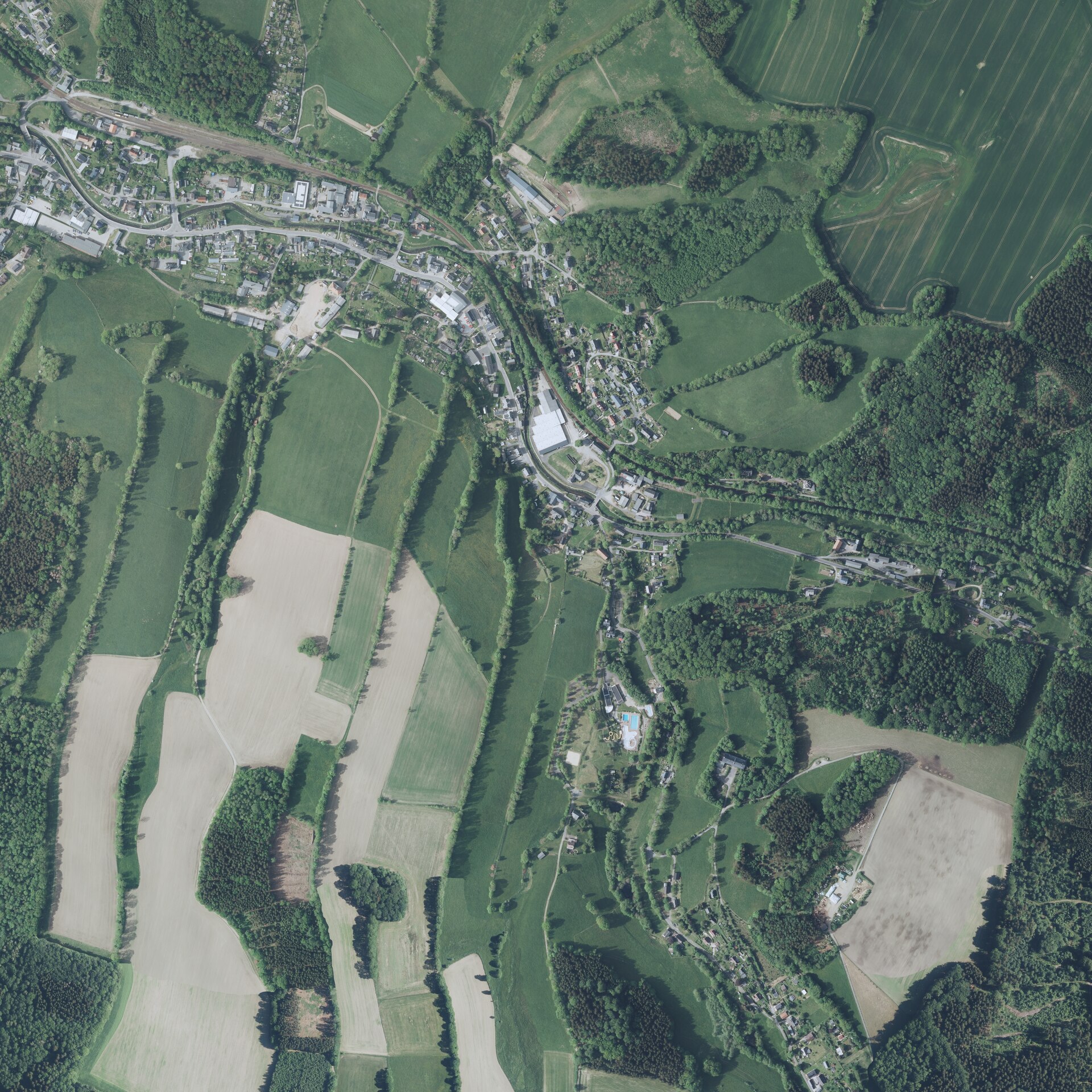 Lichtenberg, mountain village in Germany