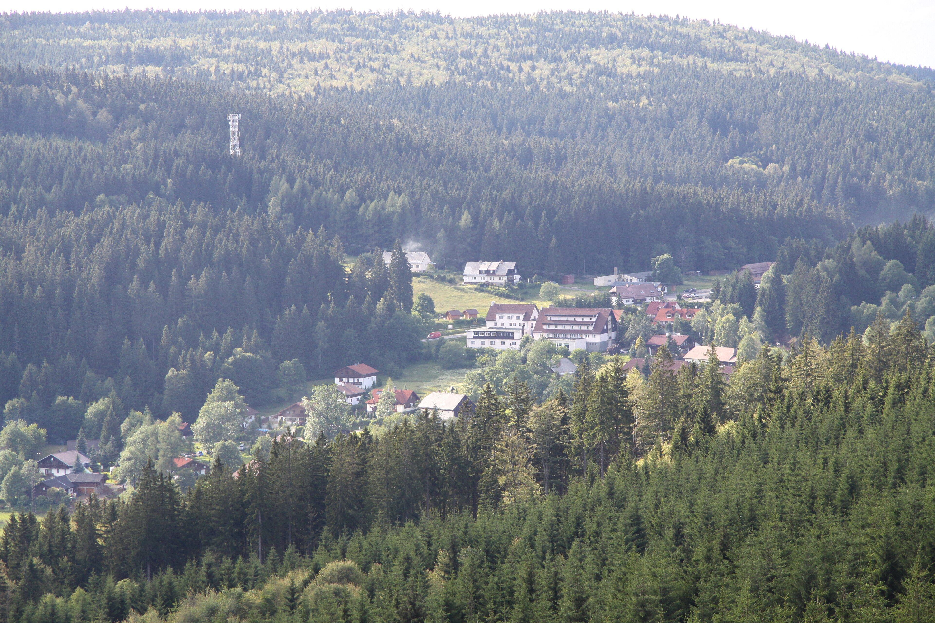 Kubova Huť — Alpine village in Czechia