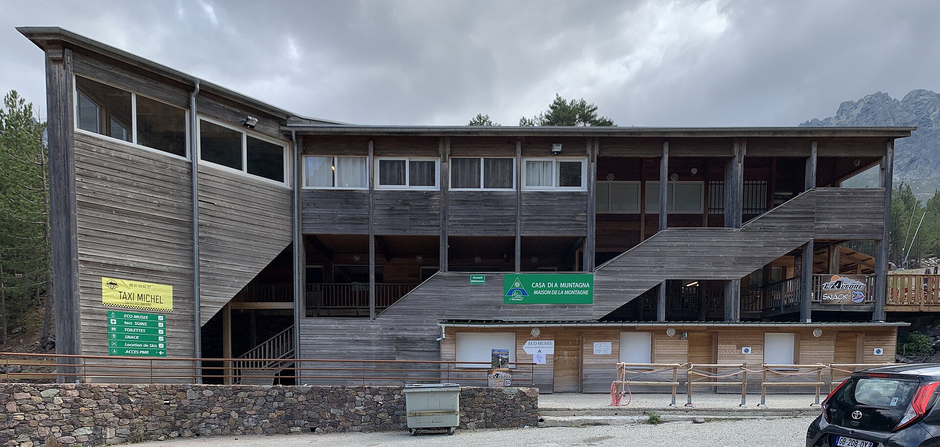 Station d'Asco-Stagnu, mountain village in France