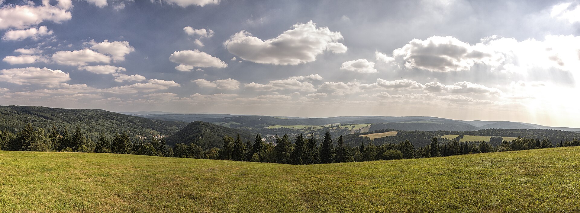Stříbrná - Lišák, mountain village in Czechia