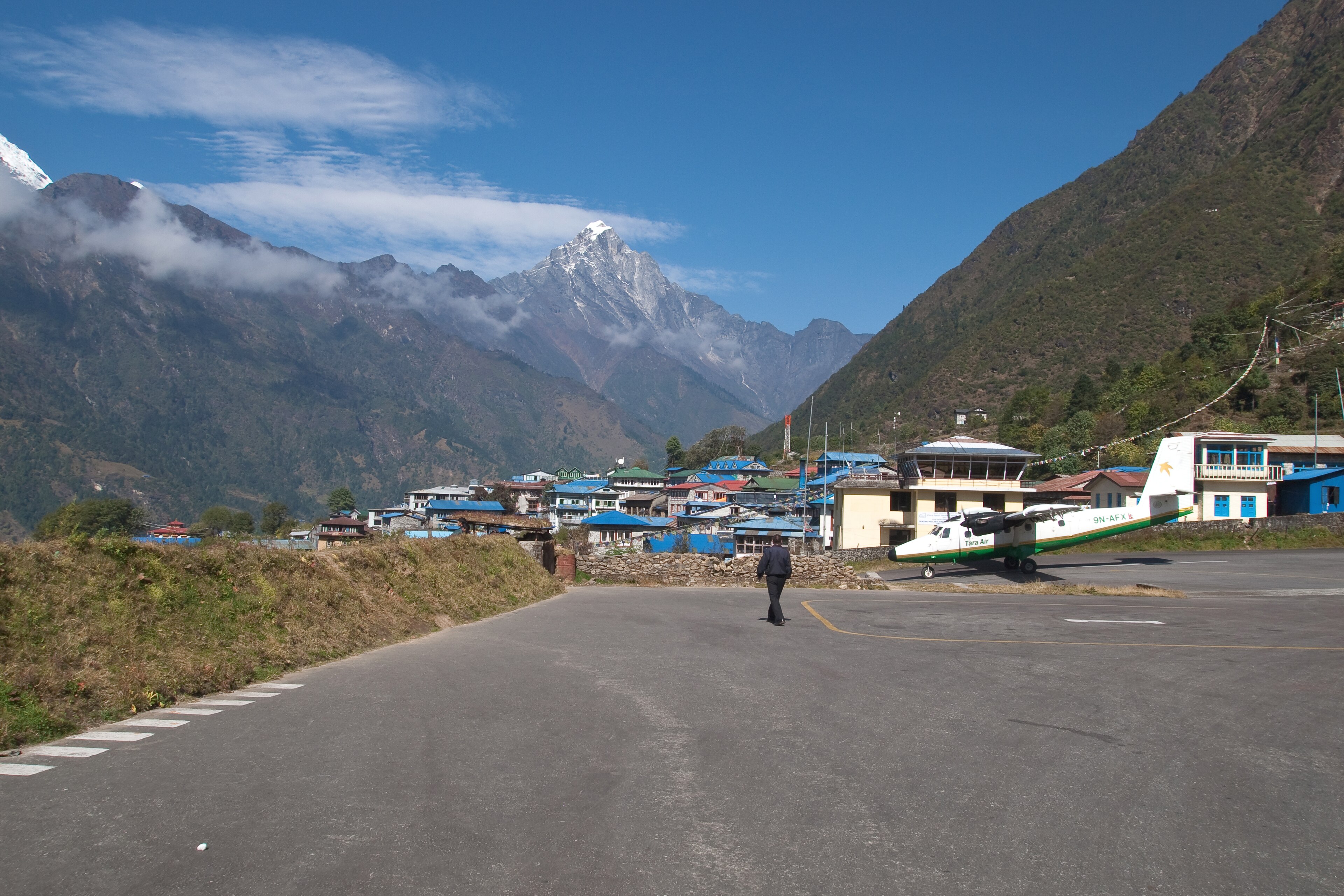 Lukla, mountain village in Nepal