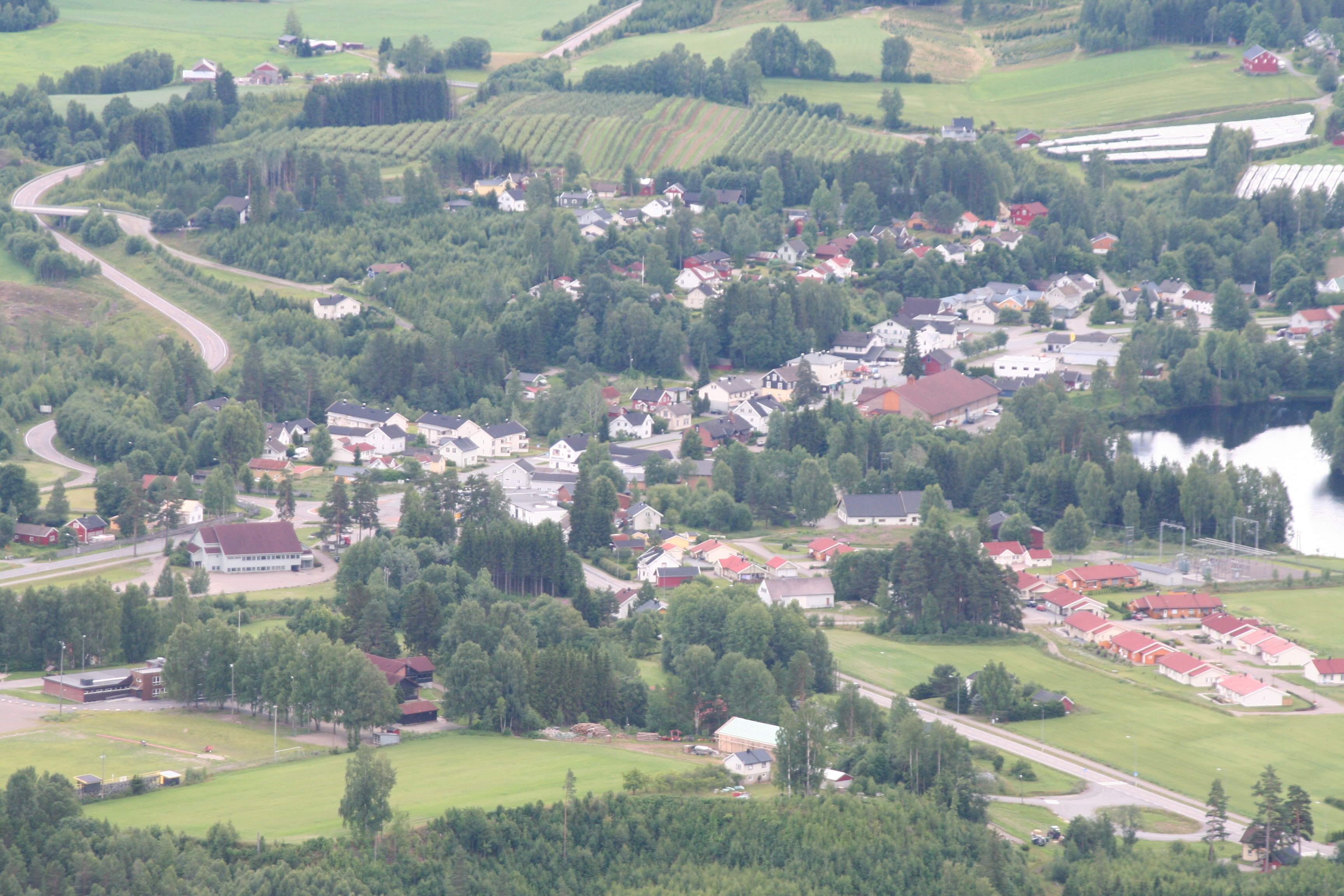 Hvittingfoss, mountain village in Norway