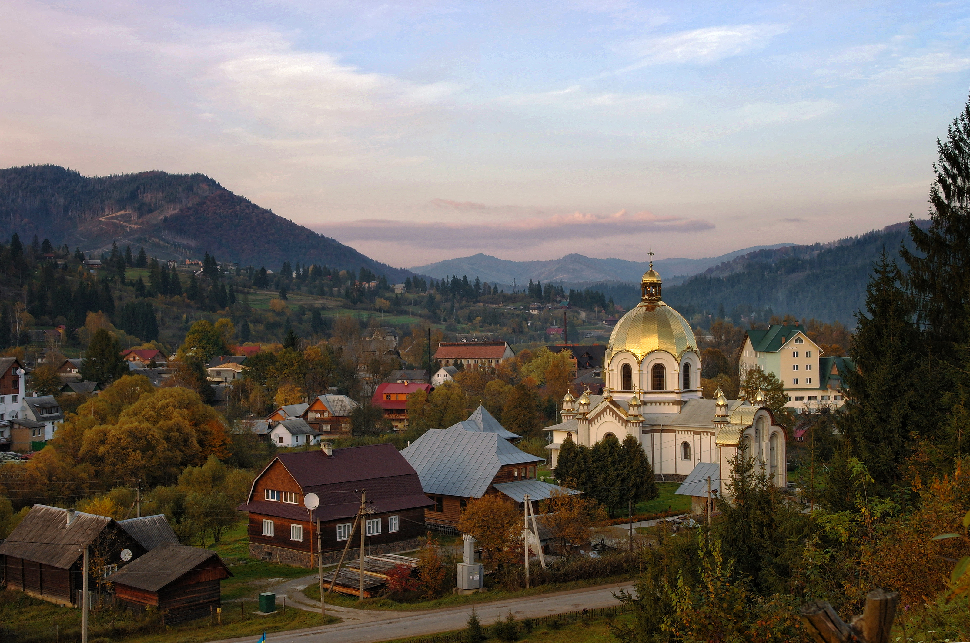 Slavsko, mountain village in Ukraine