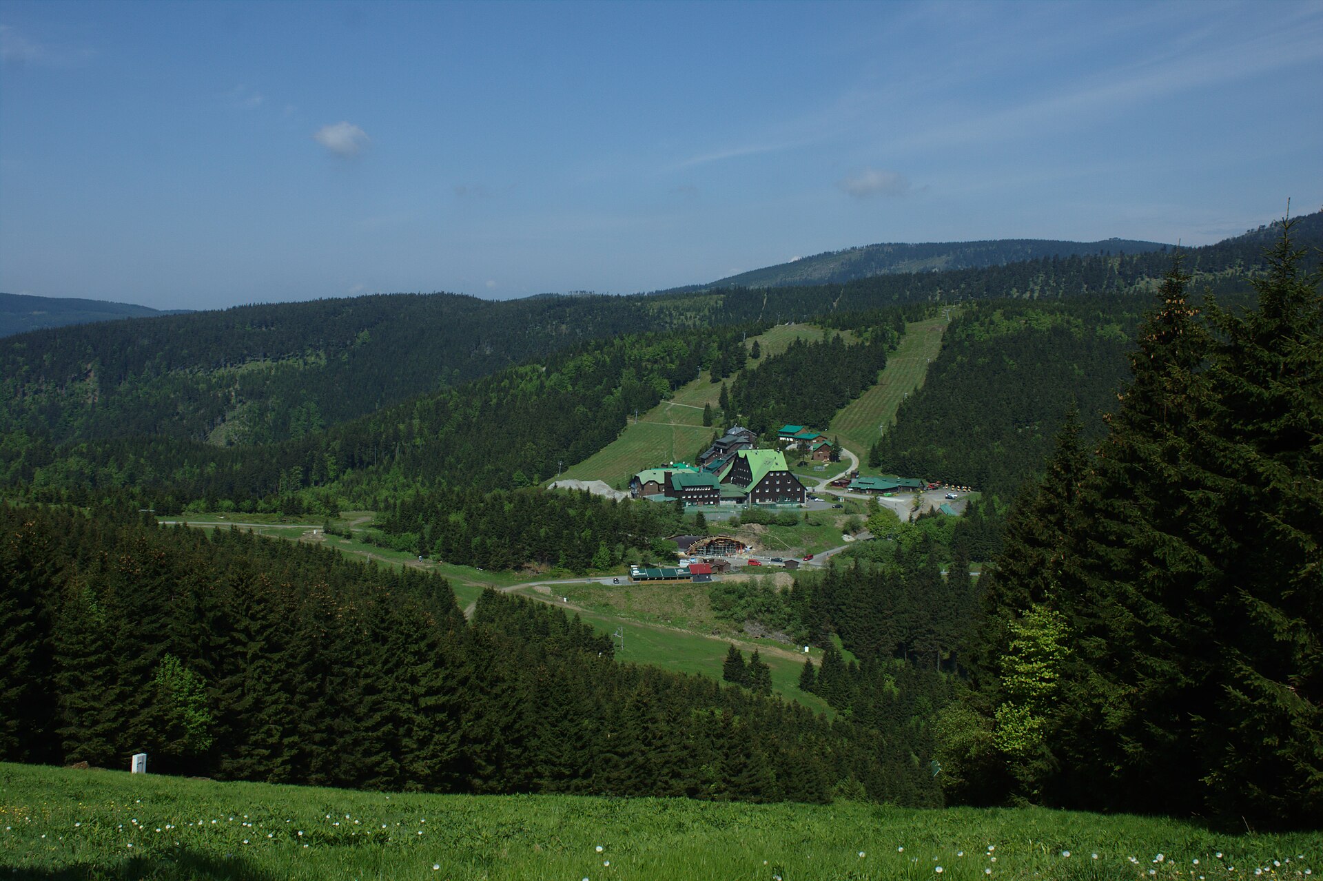 Severní svahy, mountain village in Czechia
