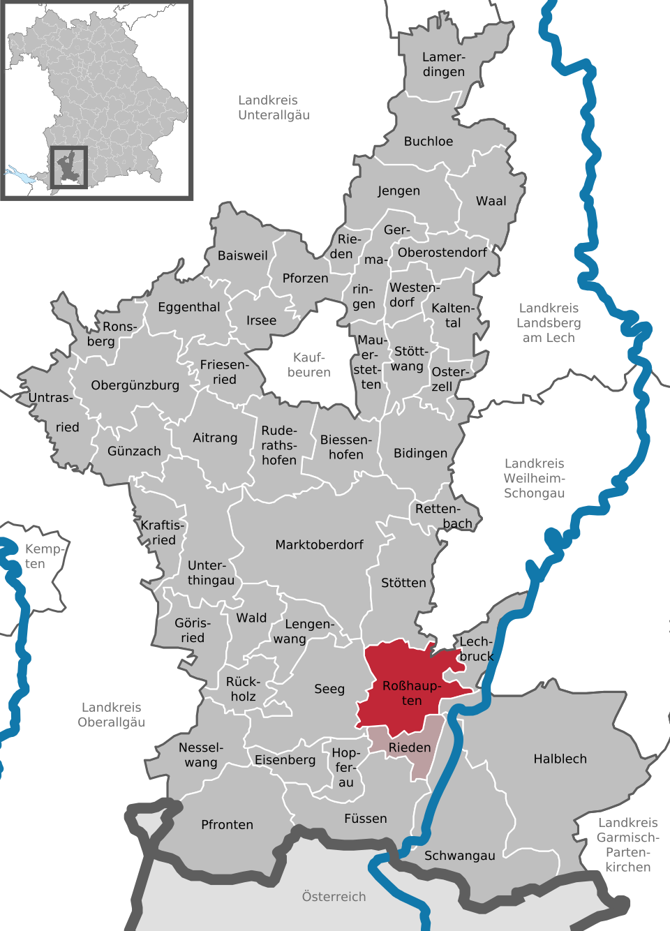 Roßhaupten — Alpine village in Germany