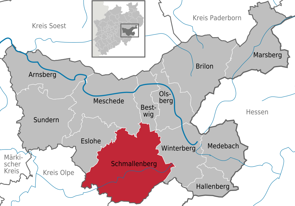 Schmallenberg, mountain village in Germany