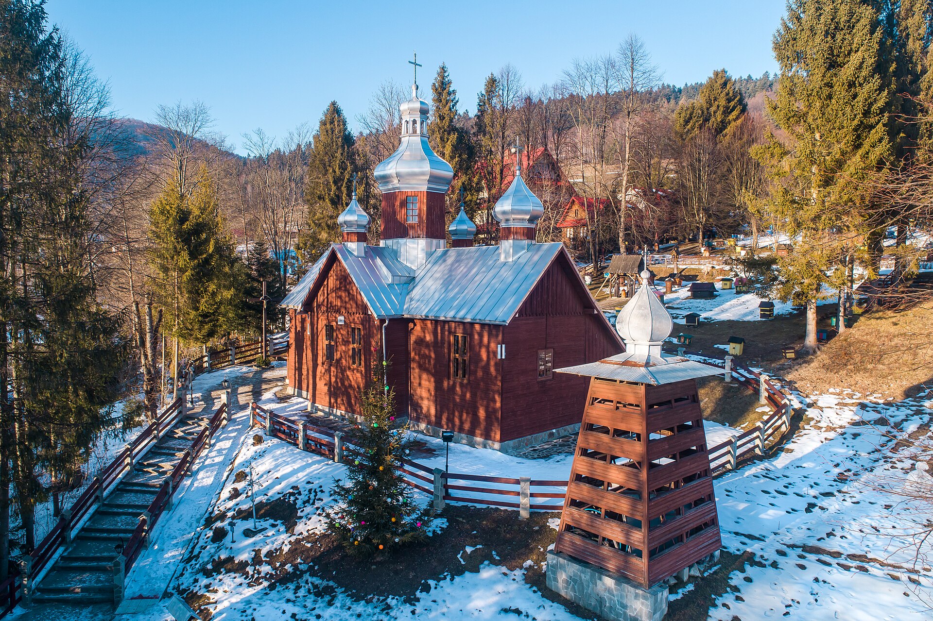 Okrągla Górka — Alpine village in Poland