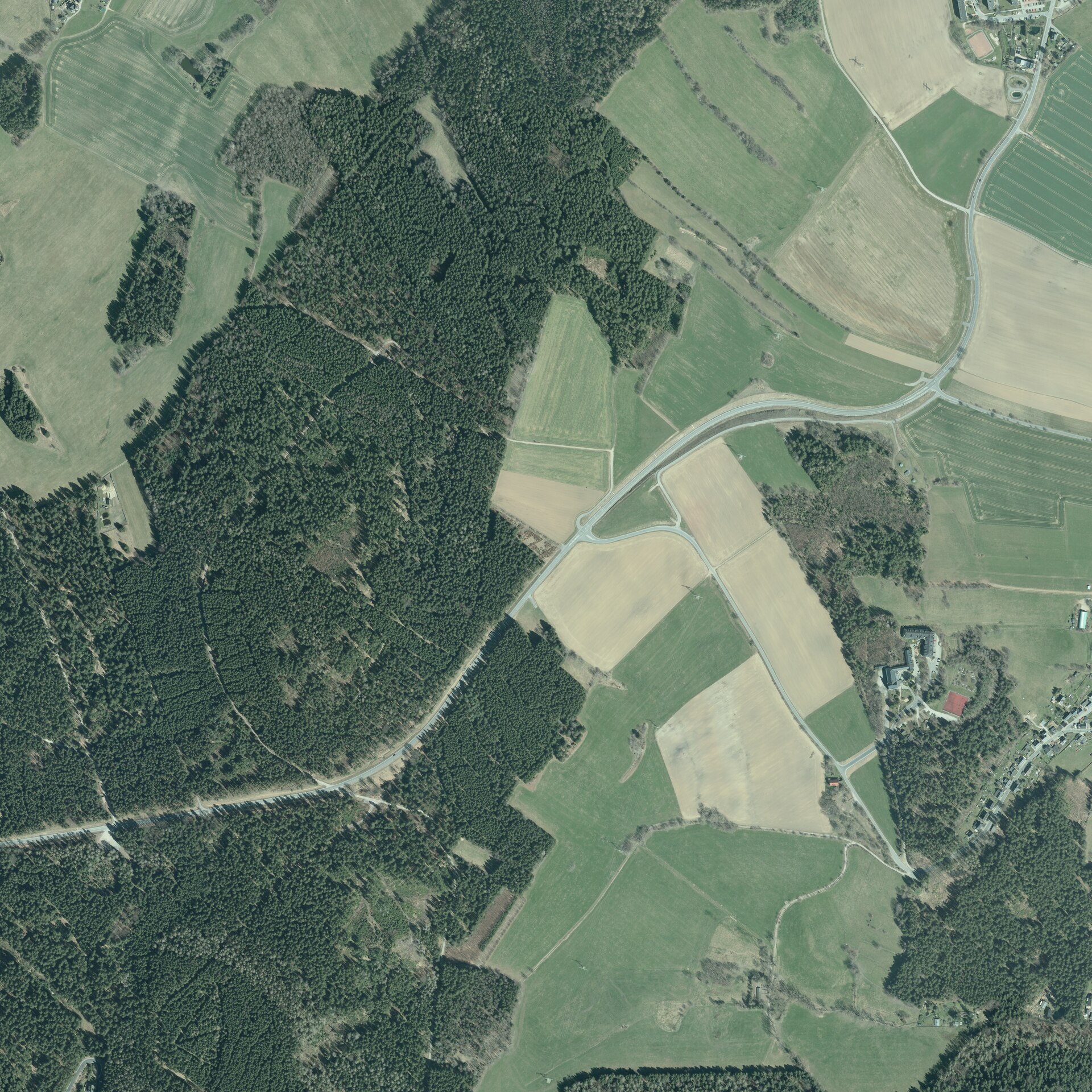 Schwarzenberg, mountain village in Germany