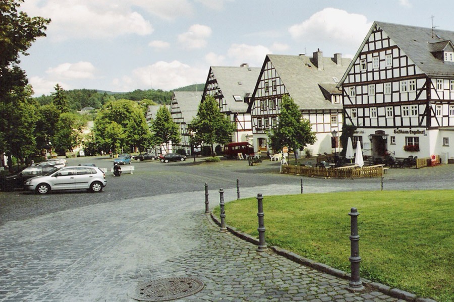 Hilchenbach, mountain village in Germany