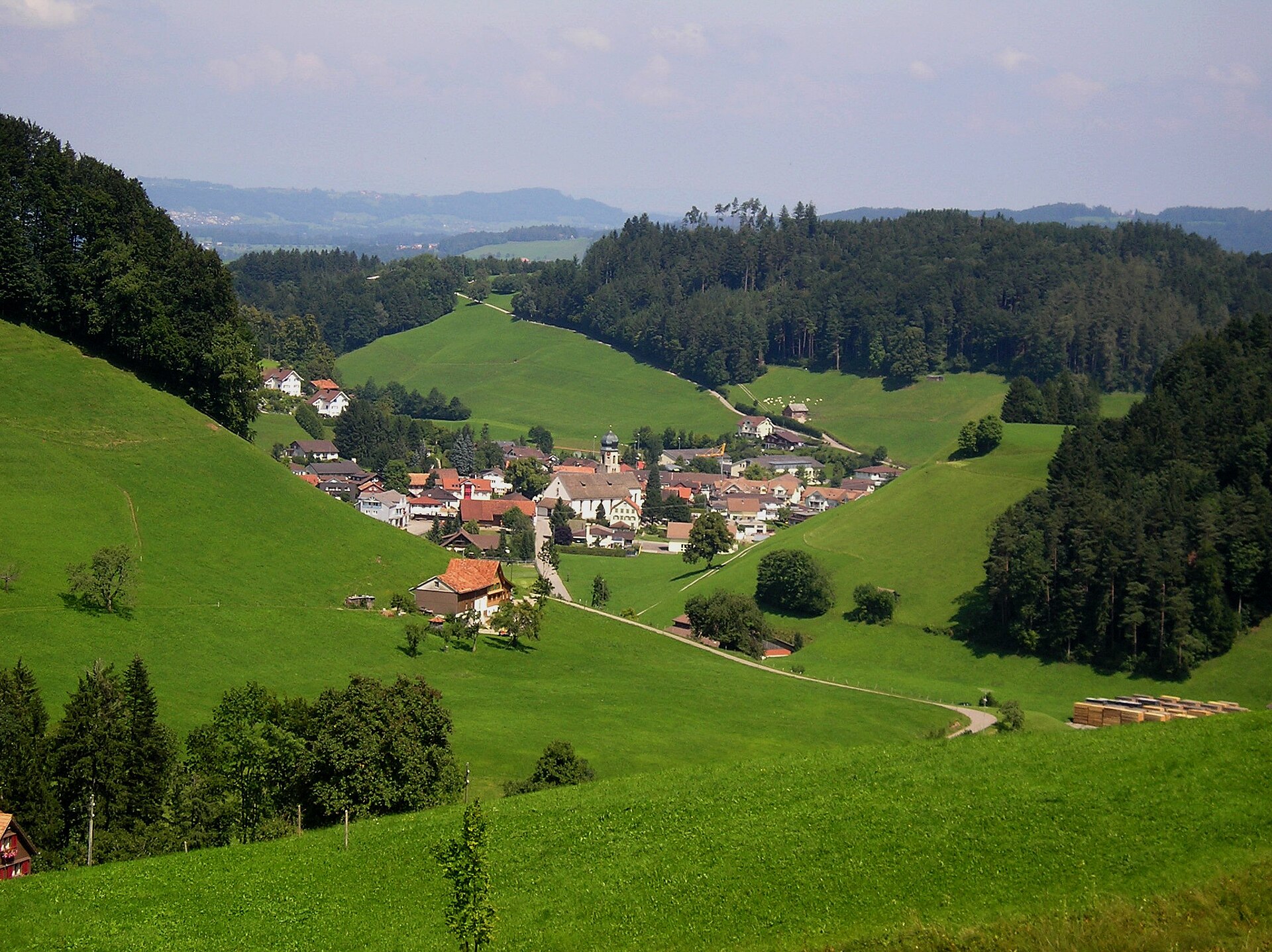 Hochwacht – Mosnang — Alpine village in Switzerland