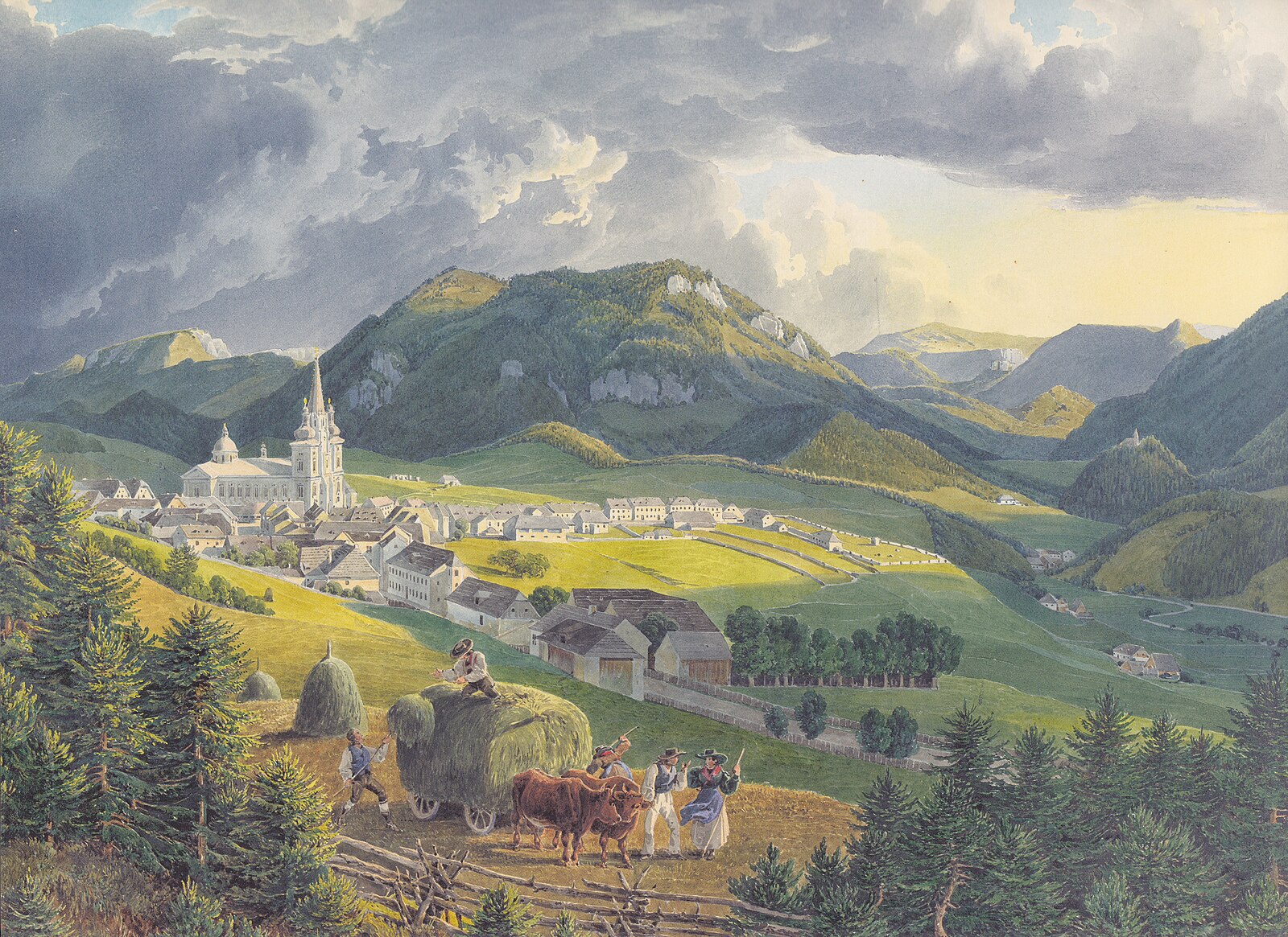 Bürgeralpe – Mariazell — Alpine village in Austria