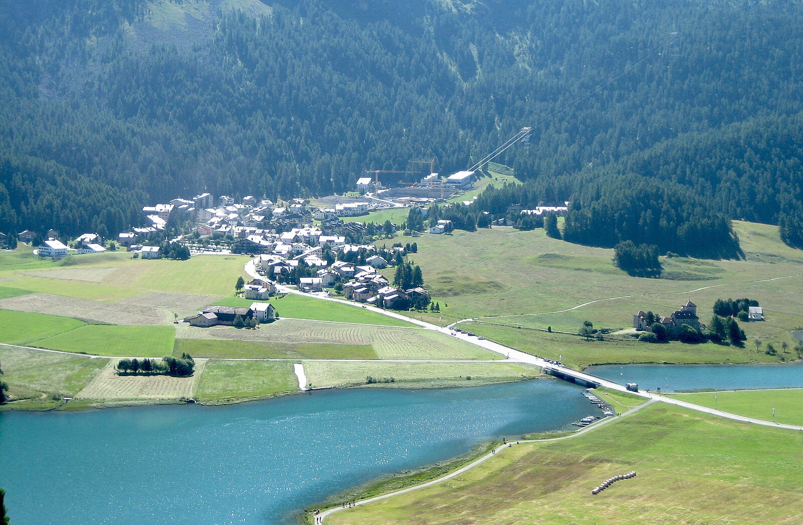 Silvaplana-Surlej / Corvatsch — Alpine village in Switzerland