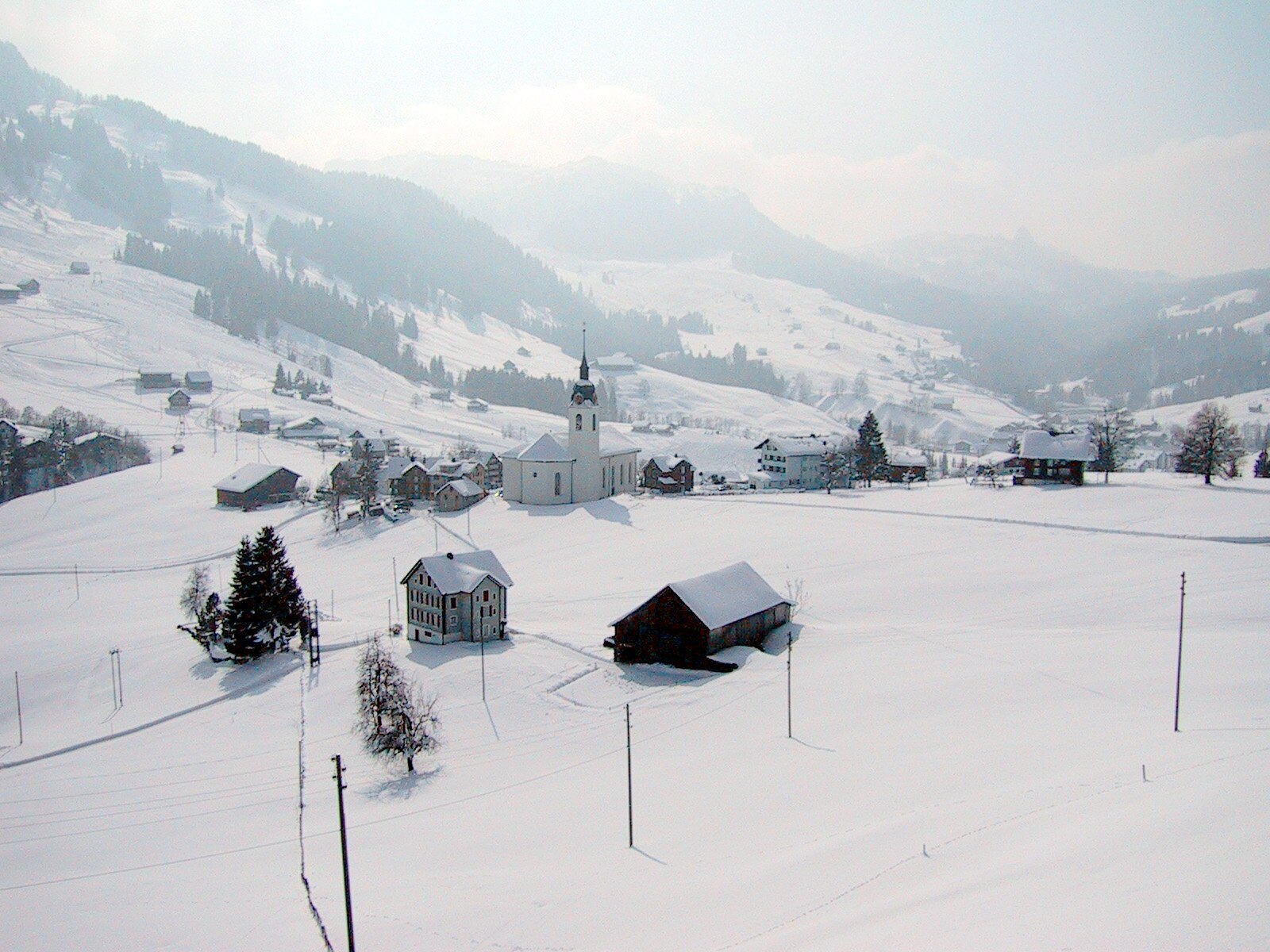 Oberiberg — Alpine village in Switzerland