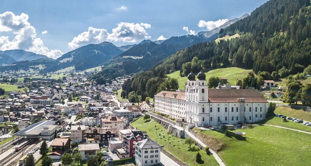 Disentis — Alpine village in Switzerland