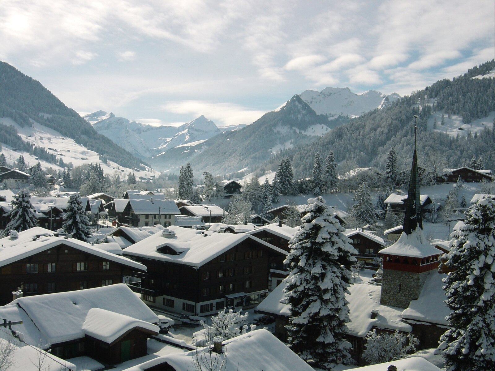 Gstaad — Alpine village in Switzerland