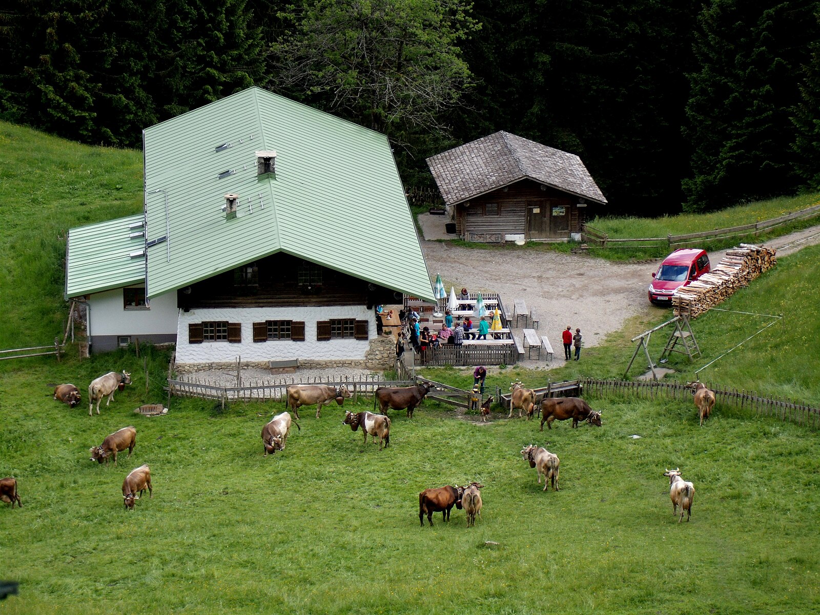 Auf dem Ried – Burgberg — Alpine village in Germany