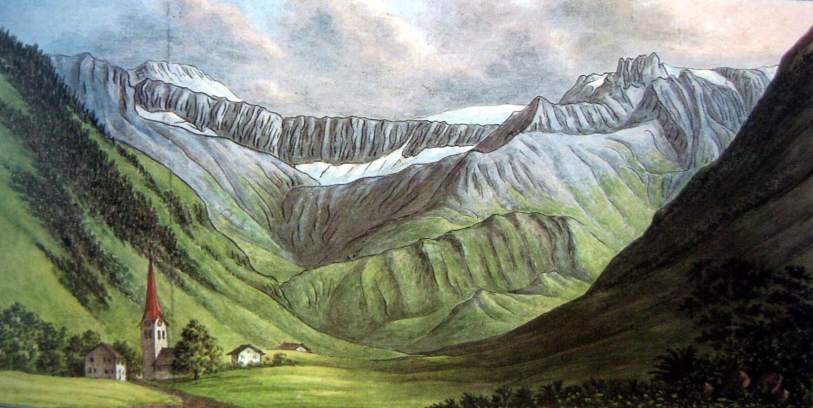 Elm im Sernftal — Alpine village in Switzerland
