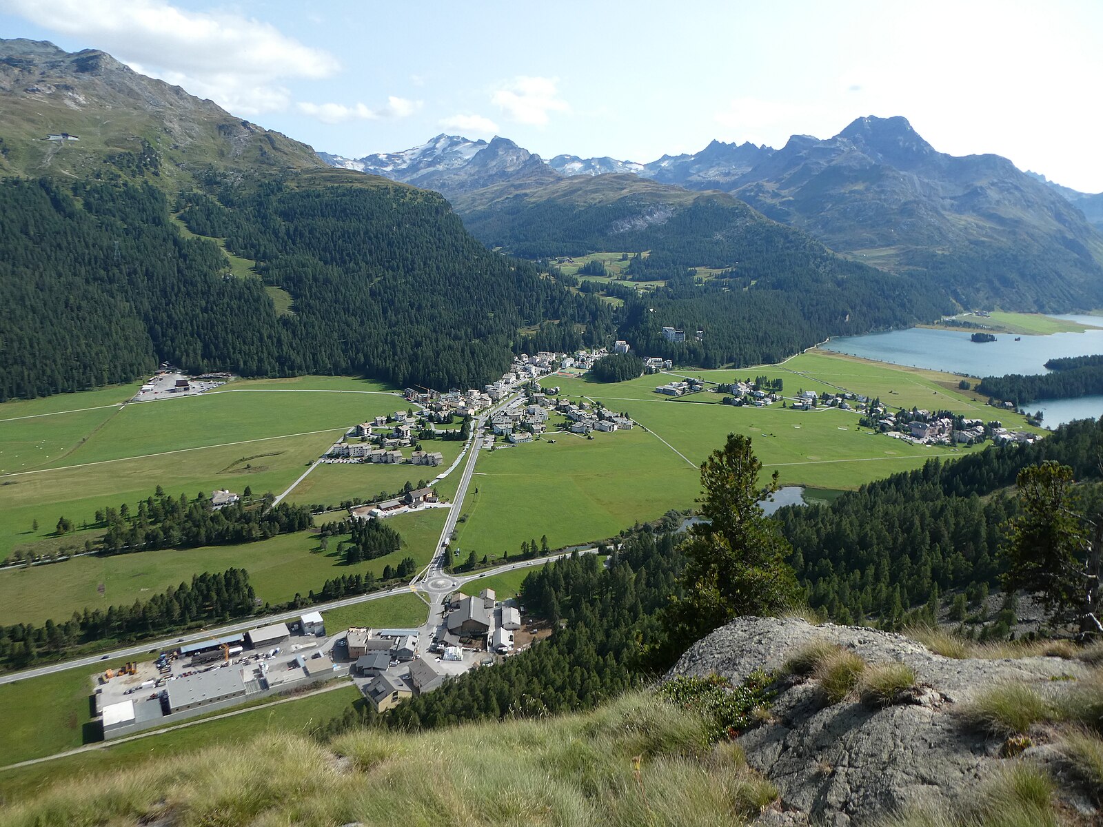 Sils im Engadin / Corvatsch — Alpine village in Switzerland